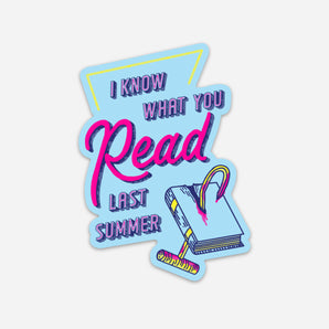 I Know What You Read Sticker