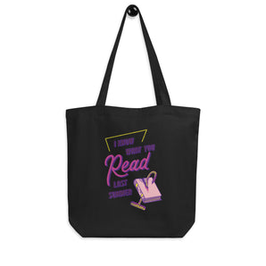 I Know What You Read Organic Tote