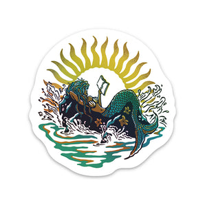 Mermaid Reader Sticker