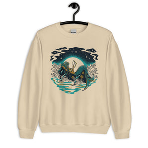 Midnight Mermaid Reader Unisex Sweatshirt