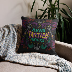 Read Fantasy Books Pillow