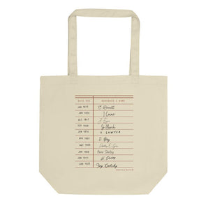 Library Checkout Double-Sided Organic Tote Bag - Fables and Tales