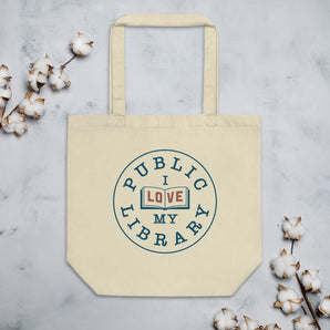 I ❤ My Public Library Organic Tote Bag - Fables and Tales