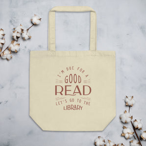 Library Checkout Double-Sided Organic Tote Bag - Fables and Tales