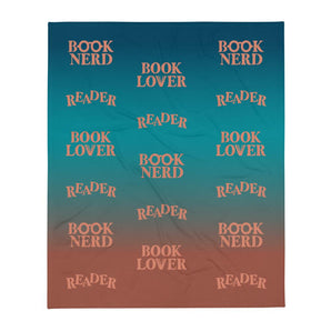 Lover Reader Nerd Ombré Throw Blanket - Fables and Tales