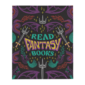 Read Fantasy Books Blanket