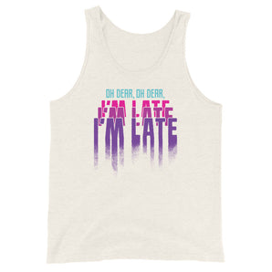 I'm Late Unisex Tank Top - Fables and Tales