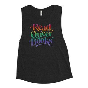 Read Queer Books Ladies’ Muscle Tank