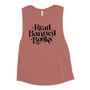 Read Banned Books Ladies’ Muscle Tank