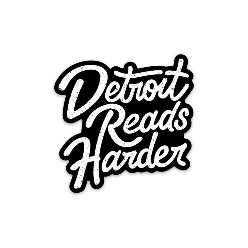Detroit Reads Harder Sticker