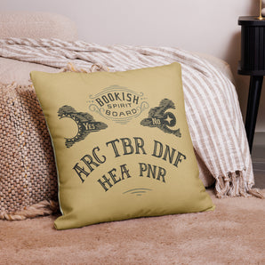 Bookish Spirit Board Pillow