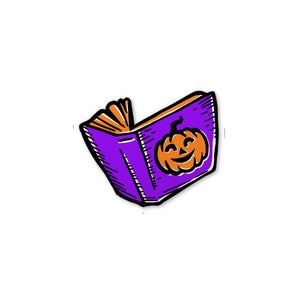 Bookish Pumpkin Sticker