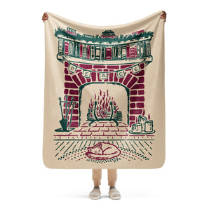 Peace on Hearth Sherpa Blanket