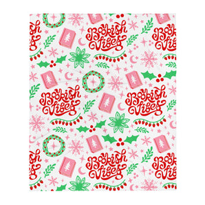 Festive Bookish Vibes Blanket