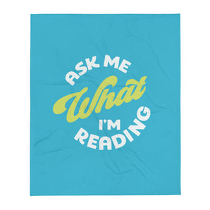 Ask Me What I'm Reading Blanket