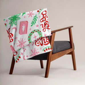 Festive Bookish Vibes Blanket