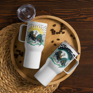 Mermaid Reader Travel Mug