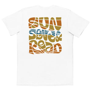 Sun, Sand, and Read Unisex Pocket Tee