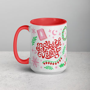 Festive Bookish Vibes Color Mug