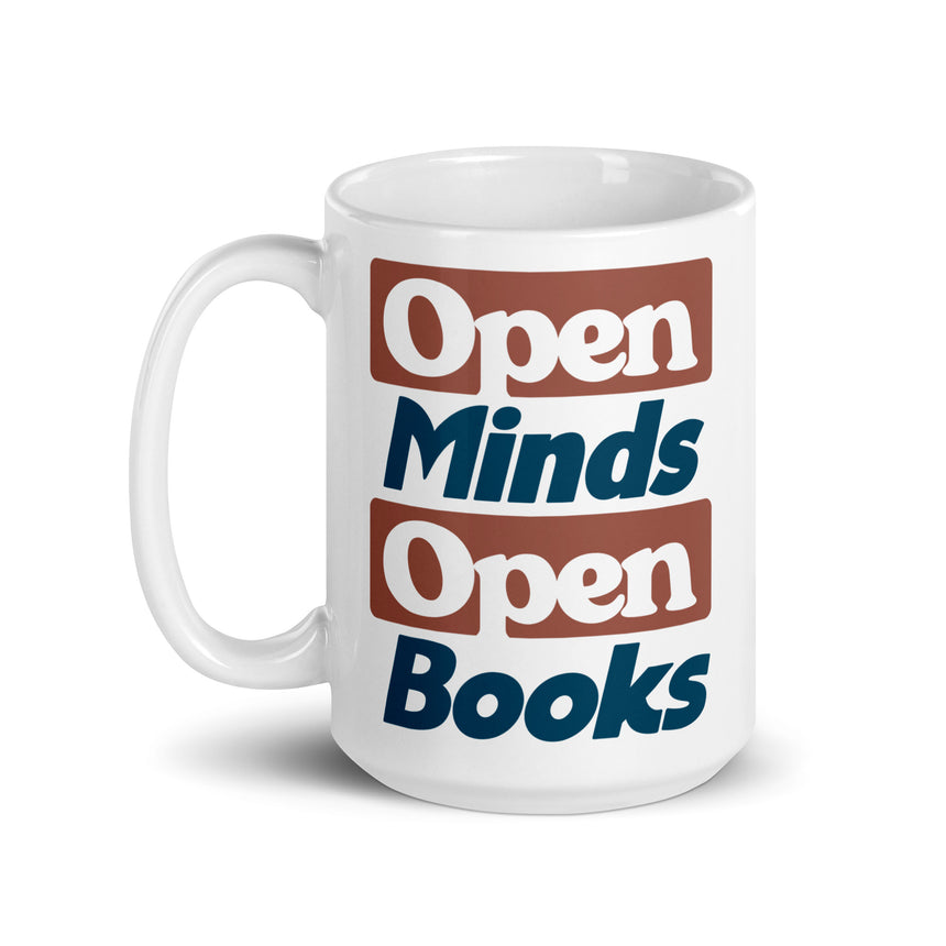 Open Minds Open Books Mug