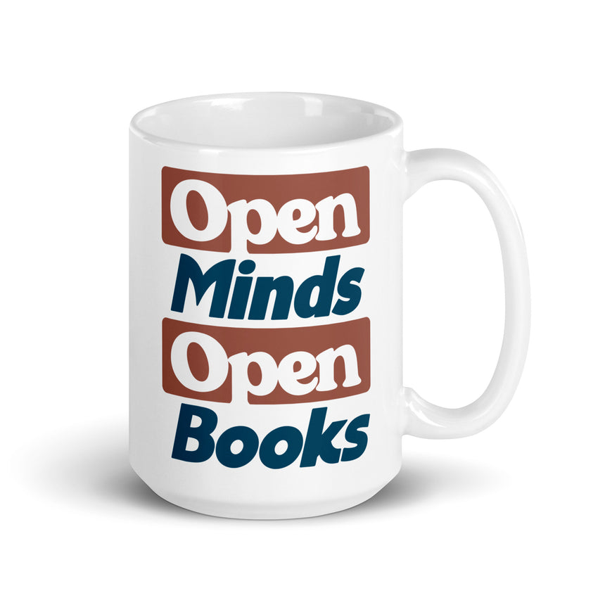 Open Minds Open Books Mug