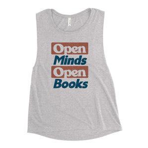 Open Minds Open Books Muscle Tank