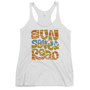 Sun, Sand, and Read Racerback Tank