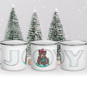 Woodland Wonderland Enamel Mug - Bear