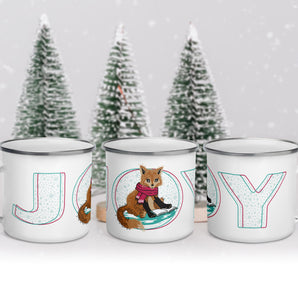 Woodland Wonderland Enamel Mug - Fox