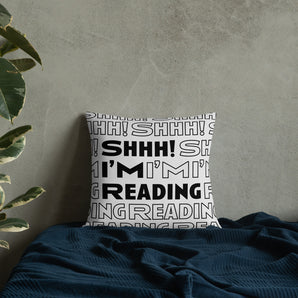 Shhh! I'm Reading Pillow - Stone - Fables and Tales