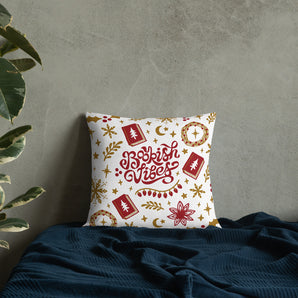 Bookish Festive Vibes Pillow - Fables and Tales