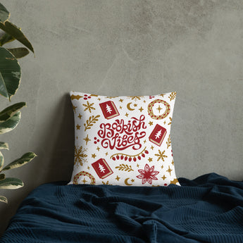 Bookish Festive Vibes Pillow - Fables and Tales