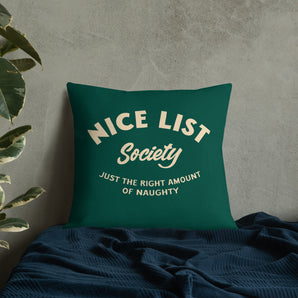 Naughty/Nice Pillow