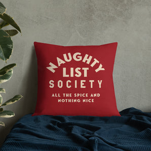 Naughty/Nice Pillow