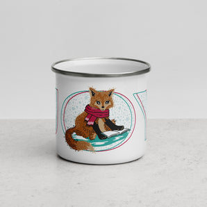 Woodland Wonderland Enamel Mug - Fox