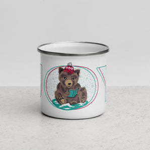 Woodland Wonderland Enamel Mug - Bear