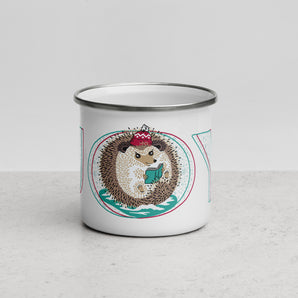 Woodland Wonderland Enamel Mug - Hedgehog