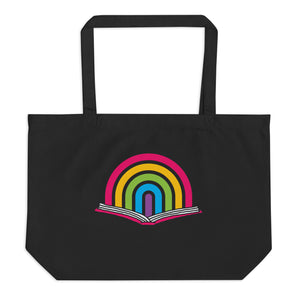 Rainbow Reader Large Organic Tote