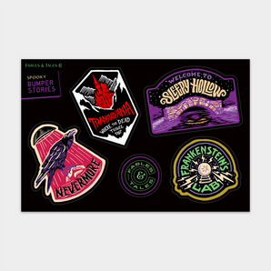 Spooky Bumper Stories #1 Sticker Sheet