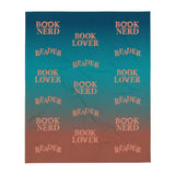 Lover Reader Nerd Ombré Throw Blanket - Fables and Tales