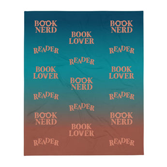 Lover Reader Nerd Ombré Throw Blanket - Fables and Tales