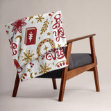 Bookish Festive Vibes Throw Blanket - Fables and Tales