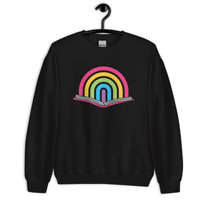 Rainbow Reader Unisex Crewneck Sweatshirt