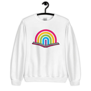 Rainbow Reader Unisex Crewneck Sweatshirt