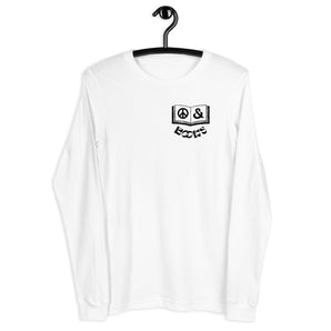 Peace & Books Unisex Long Sleeve Tee