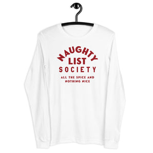 Naughty List Unisex Long Sleeve Tee