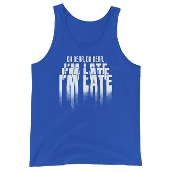I'm Late Unisex Tank Top - Fables and Tales