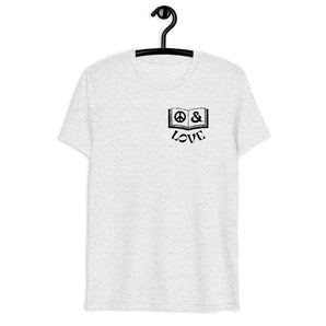 Peace & Love Unisex Tri-Blend Tee