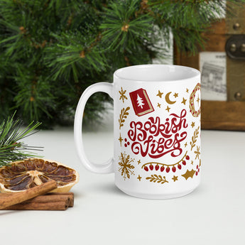 Bookish Festive Vibes Mug - Fables and Tales