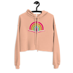 Rainbow Reader Crop Hoodie